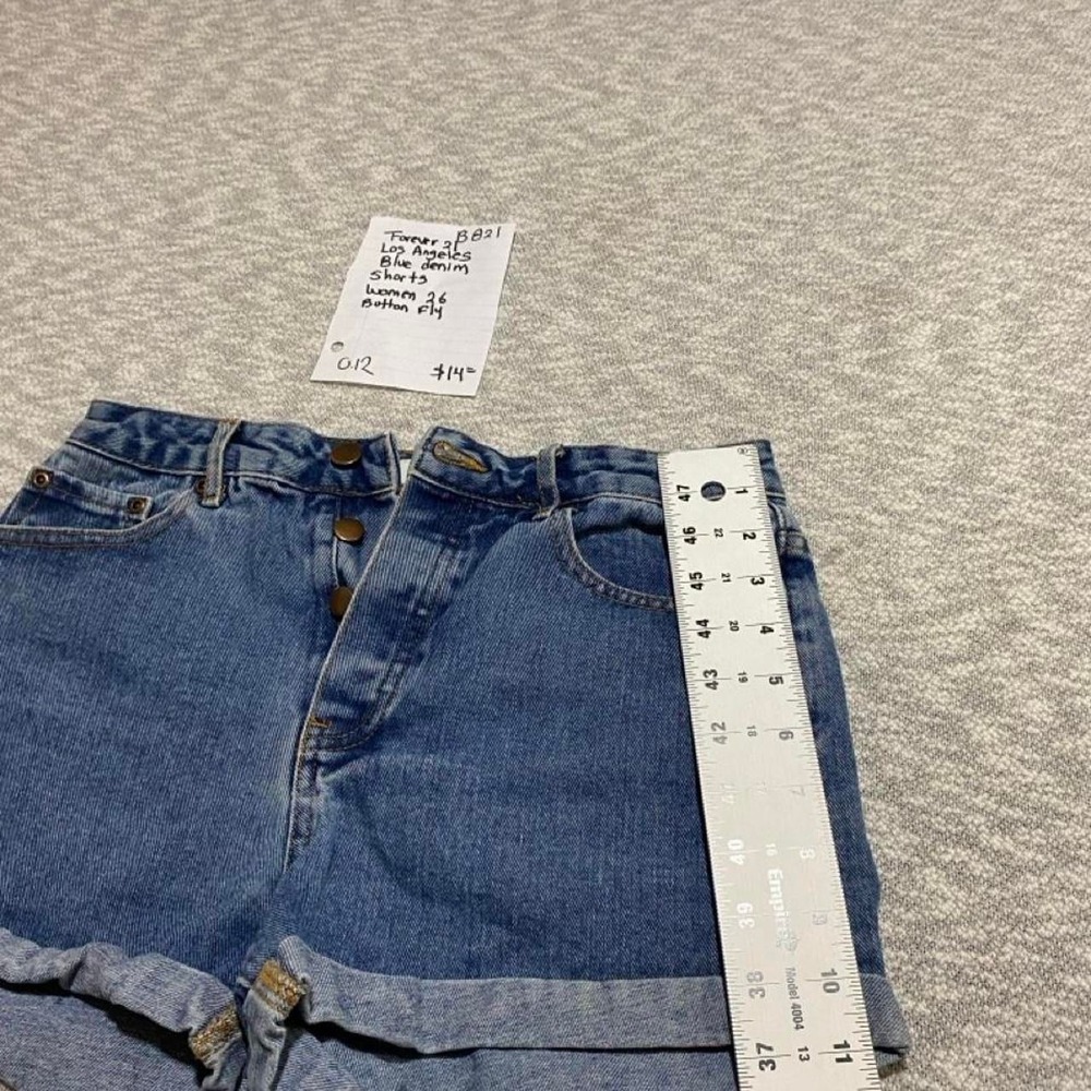 Forever21 Los Angeles denim shorts Button fly women 26. SKU-B821